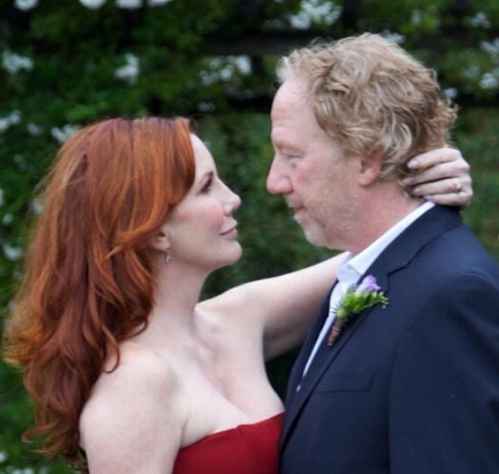 Timothy Busfield with his wife Melissa during their wedding day. wife, partner